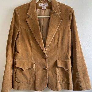 Vintage Country Craft corduroy blazer. Very WES ANDERSON. Gold color.